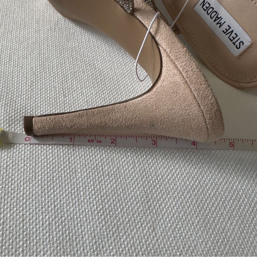 Steve Madden NWT Frankee Rhinestone Stiletto Heels 10 - Picture 12 of 13